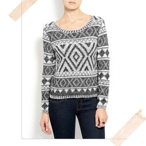 LUCKY BRAND Jacquard Pullover Sweater